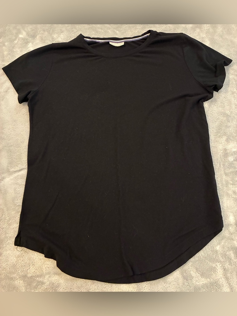 Bobbie Brooks Classic Black Women's Short-Sleeve Crewneck Top Size 2X